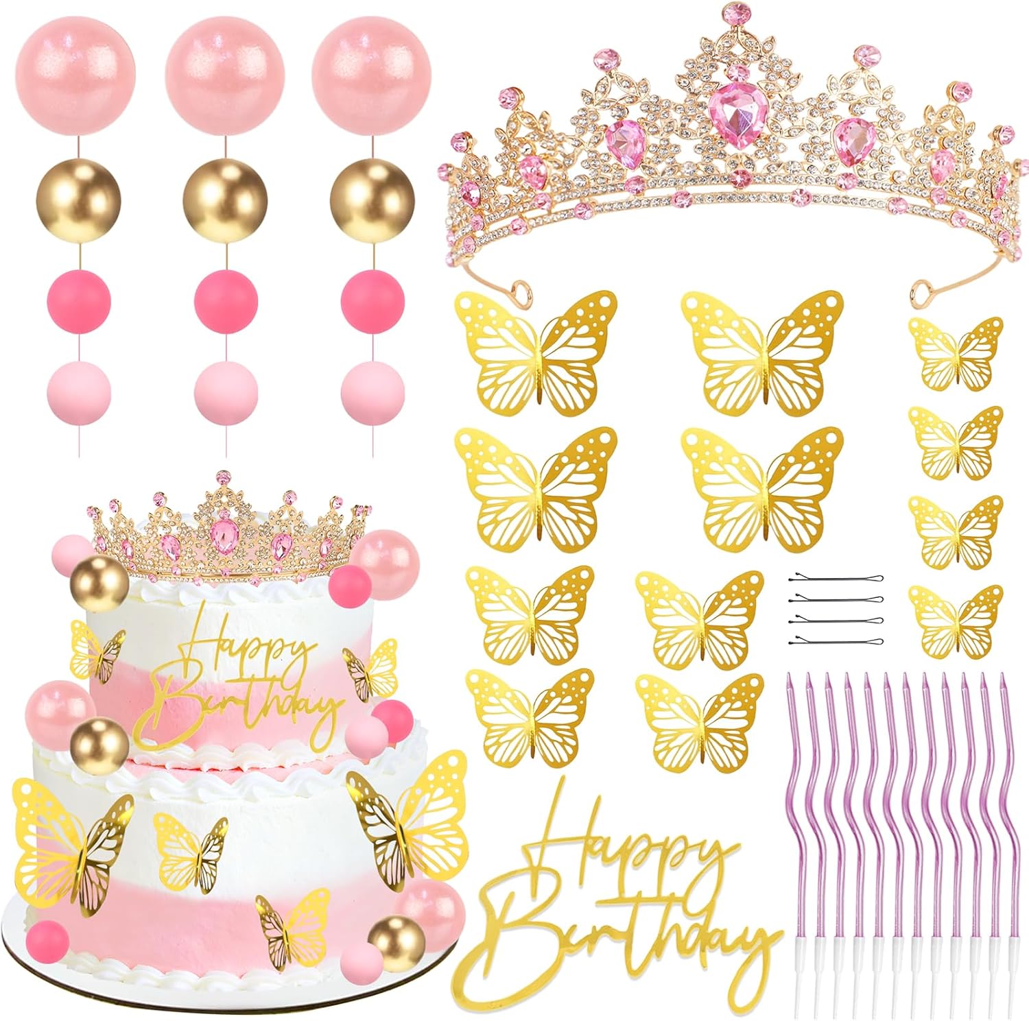 Candle. Queen - Topper de bolo de coroa, corona