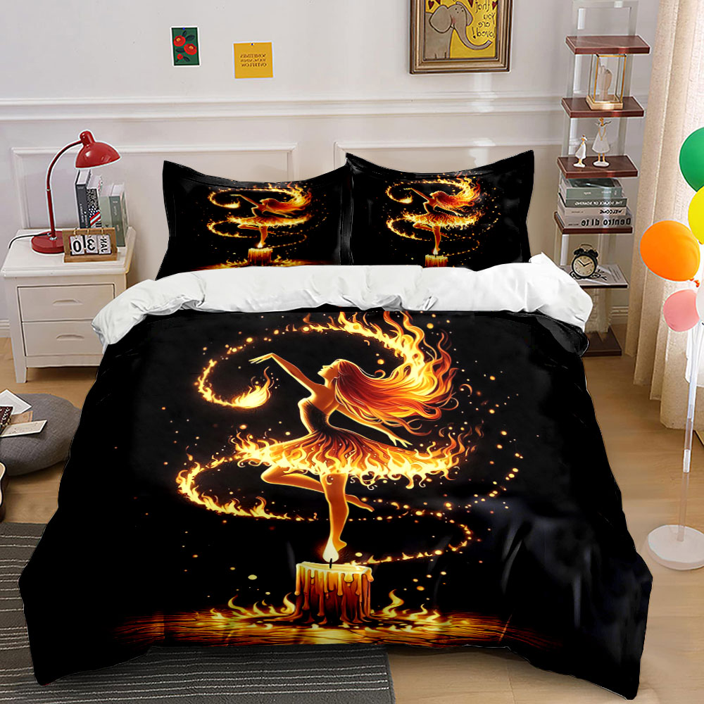Candle. Queen - Conjunto de Cama com Estampa de