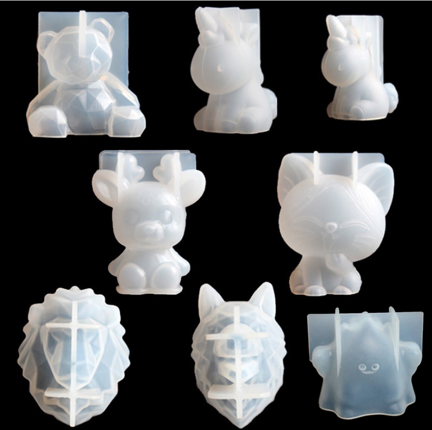 Candle Making Supplies Online - Unicórnio transparente silicone resina epóxi moldes