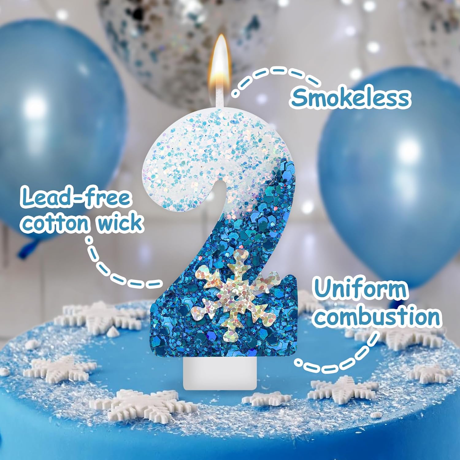 Candle. Queen - Vela de aniversário congelada, vela queen