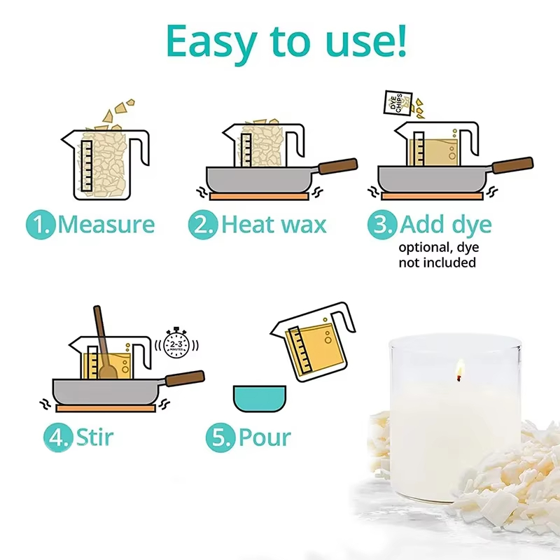 Cera de Soja Pura 1kg/500g/250 - Candle Making Supplies Online avaliação e preço