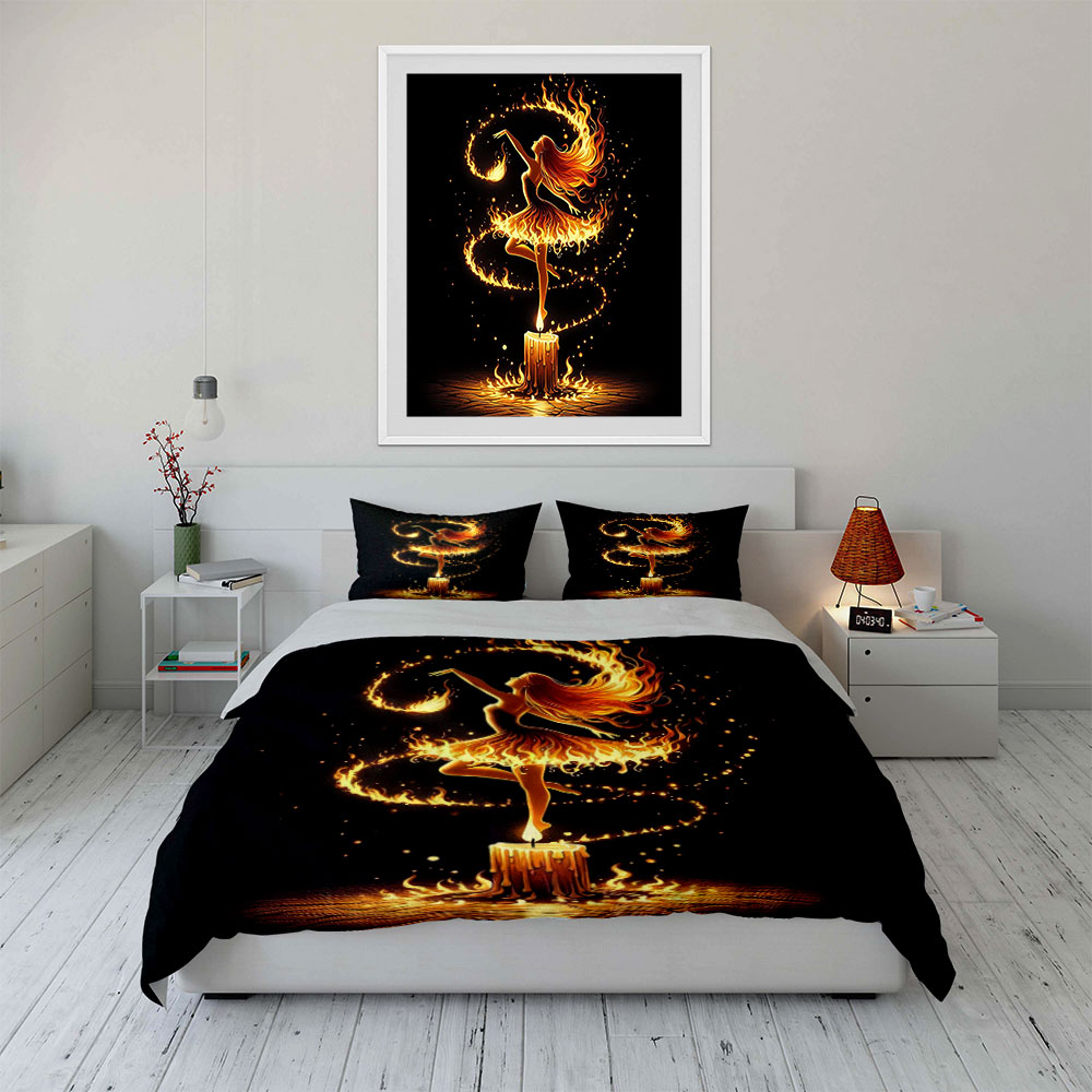 Conjunto de Cama com Estampa d - Candle. Queen avaliação e preço