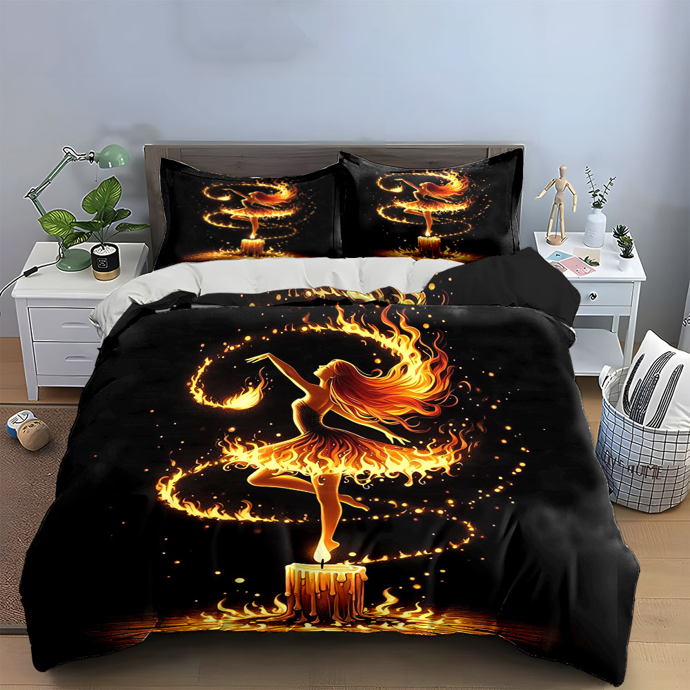 Conjunto de Cama com Estampa d - Candle. Queen avaliação e preço