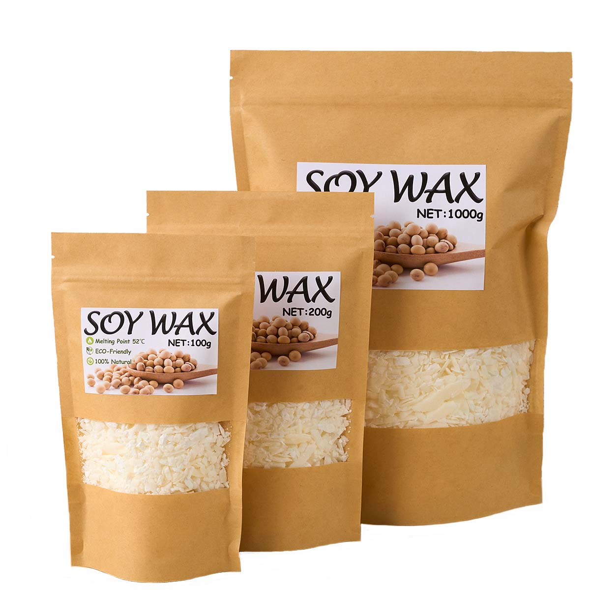 1 libras de cera de soja branc - Candle Making Supplies Online avaliação e preço